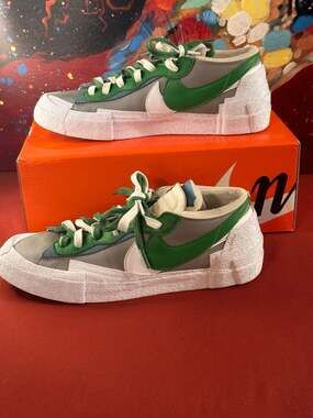 Nike Blazer Low x sacai Classic Green Medium Grey DD1877-001